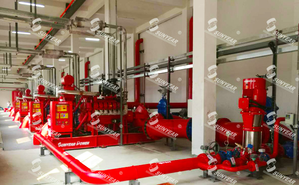 白云機(jī)庫消防泵房柴油機(jī)水泵